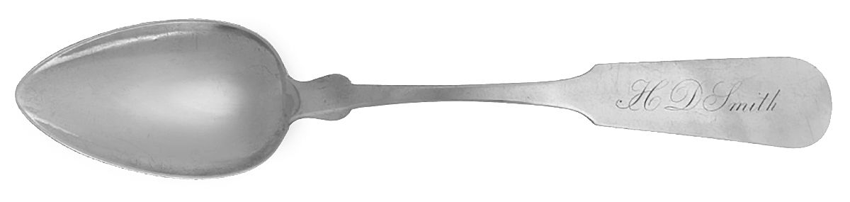 Coin Silver Flatware Tablespoon (Serving Spoon) by Jabez Gorham & Son-1