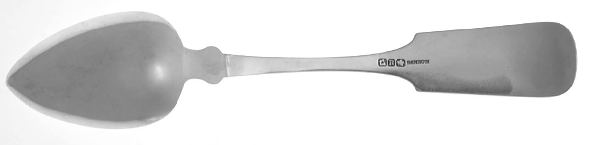Coin Silver Flatware Tablespoon (Serving Spoon) by James P. Steele-2