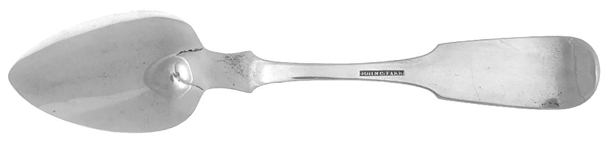 Coin Silver Flatware Dessert/Oval Soup Spoon by John C Farr-4