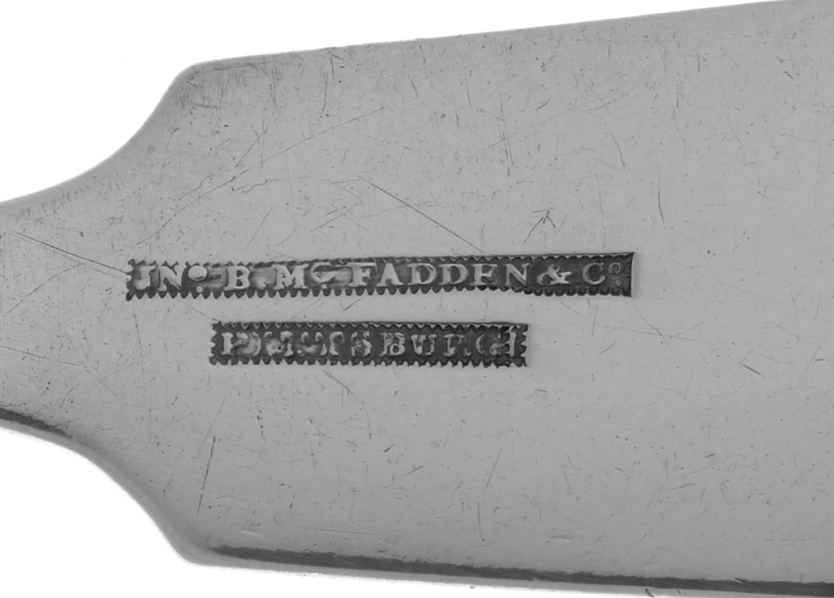 Coin Silver Flatware Tablespoon (Serving Spoon) by J B Mcfadden & Son-3