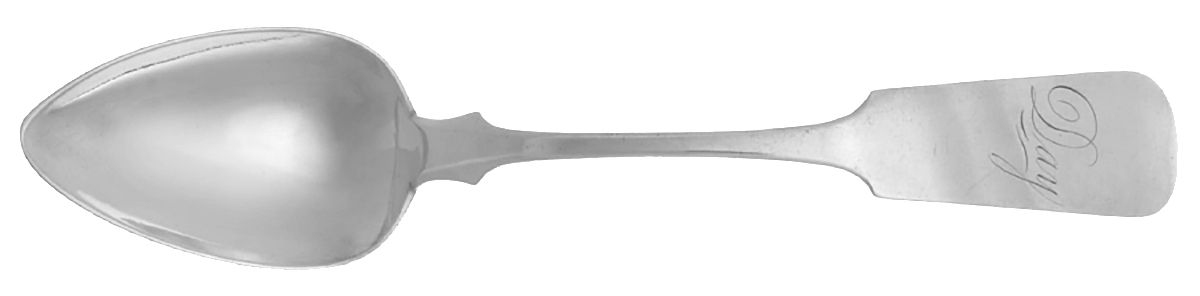 Coin Silver Flatware Tablespoon (Serving Spoon) by J B Mcfadden & Son-1