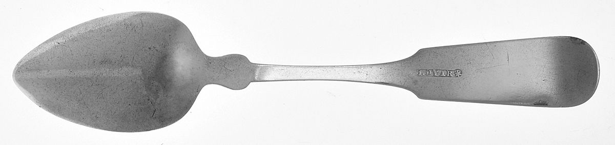 Coin Silver Flatware Teaspoon by John Dyar (Dyer)-2