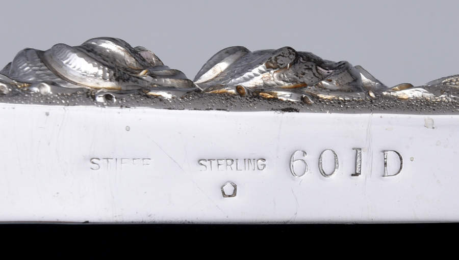 Stieff Rose (Sterling, 1892, Hollowware) Frame Holds 8 1/2" X 11" by Kirk Stieff-3
