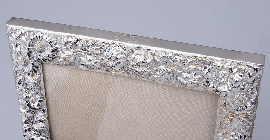 Stieff Rose (Sterling, 1892, Hollowware) Frame Holds 8 1/2" X 11" by Kirk Stieff-2