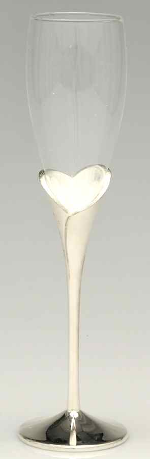 Lenox Wedding Promises (Silverplate, Hollowware) Glass & Silver Champagne Flute