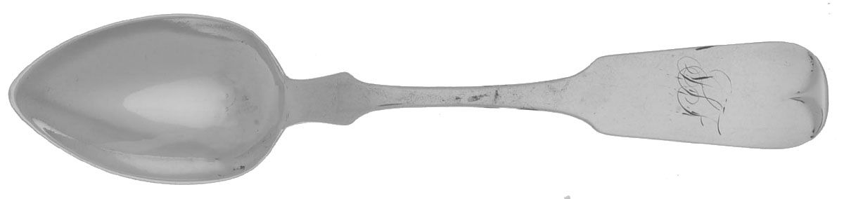 Coin Silver Flatware Teaspoon by Lewis Ladomus-1