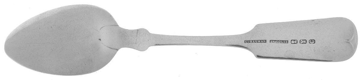 Coin Silver Flatware Teaspoon by Louis Bauman-2