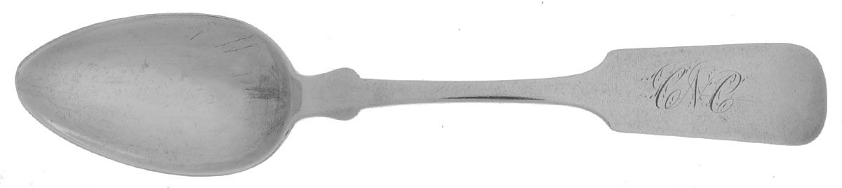 Coin Silver Flatware Teaspoon by Louis Bauman-1