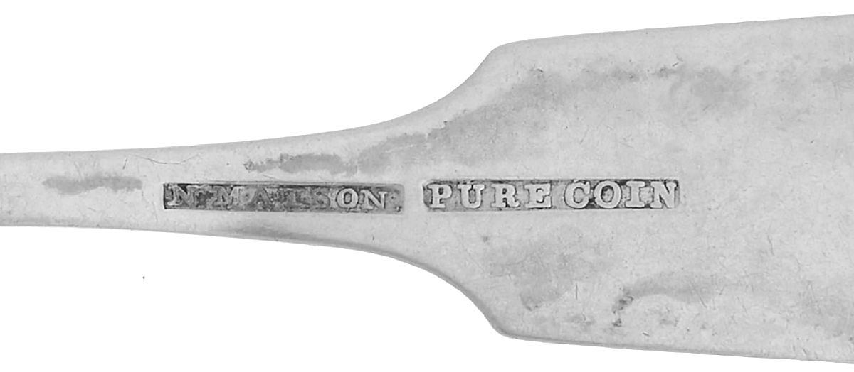 Coin Silver Flatware Teaspoon by N Matson & Co-3