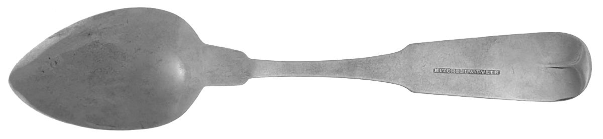 Coin Silver Flatware Dessert/Oval Soup Spoon by Mitchell & Tyler-2