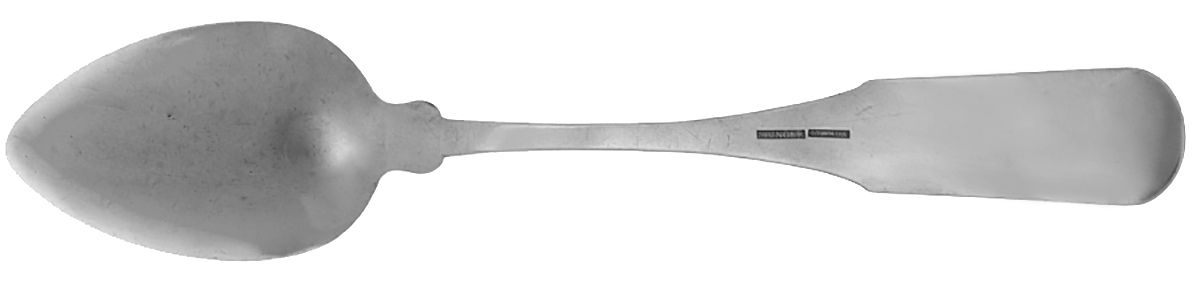 Coin Silver Flatware Tablespoon (Serving Spoon) by Sylvester Munger-2