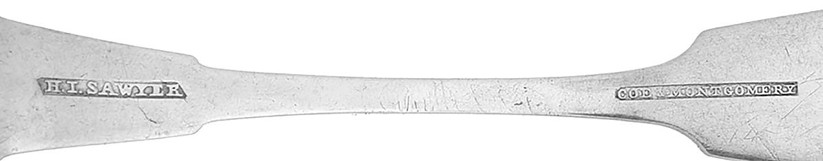 Coin Silver Flatware Solid Piece Cream Ladle by Coe and Montgomery-3