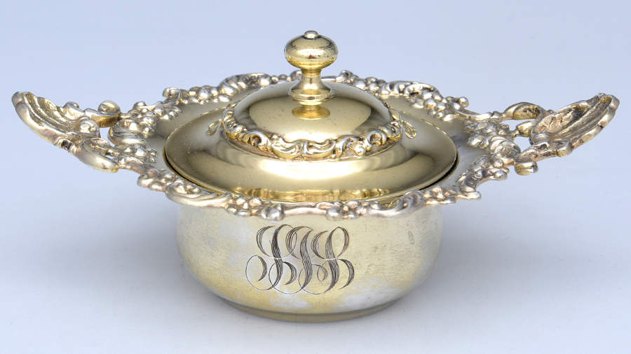5712 (Sterling, Hollowware) (Set of 11) Ramekin Holder & Lid by Mauser-2