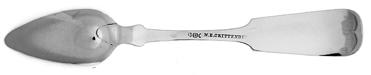 Coin Silver Flatware Teaspoon by Newton E Crittenden-3