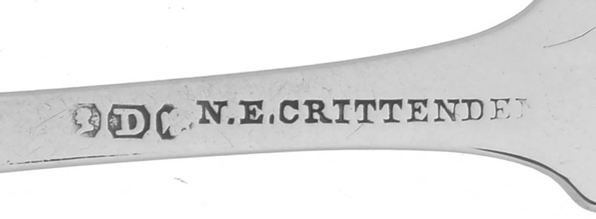 Coin Silver Flatware Teaspoon by Newton E Crittenden-2