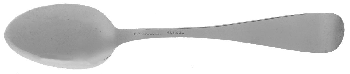 Coin Silver Flatware Dessert/Oval Soup Spoon by Nicholas White Goddard-2