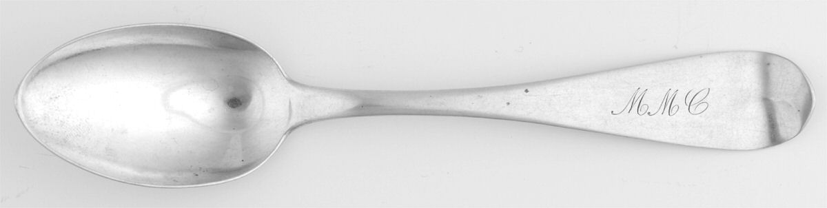 Coin Silver Flatware Teaspoon by Nicholas White Goddard-1