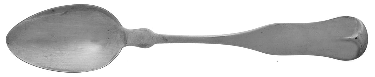 Coin Silver Flatware Tablespoon (Serving Spoon) by Newell Harding & Co-1