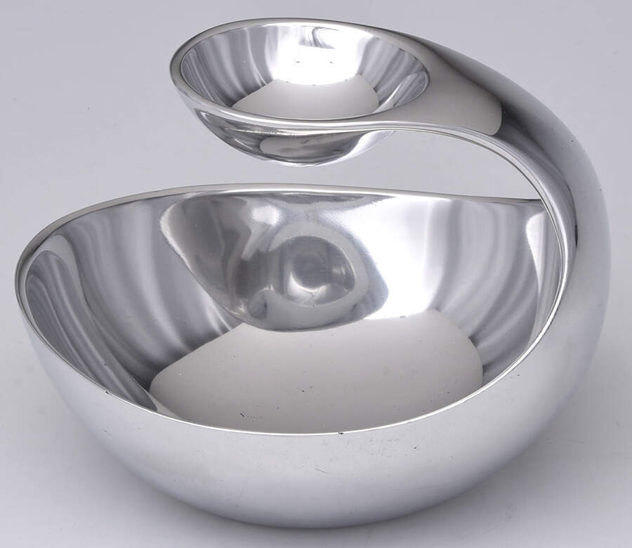 Nambe Scoop (Alloy, Hollowware) Small 1 Piece Chip & Dip Set