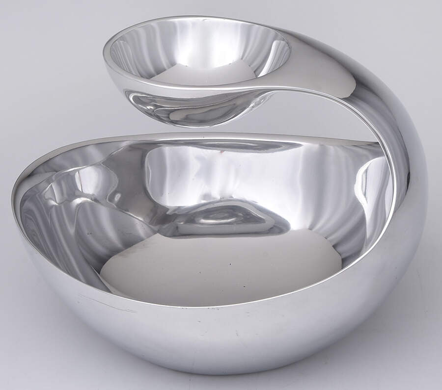 Nambe Scoop (Alloy, Hollowware) Large 1 Piece Chip & Dip Set