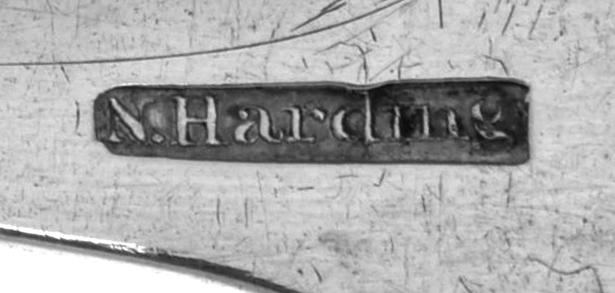 Coin Silver Flatware Tablespoon (Serving Spoon) by Newell Harding & Co-3