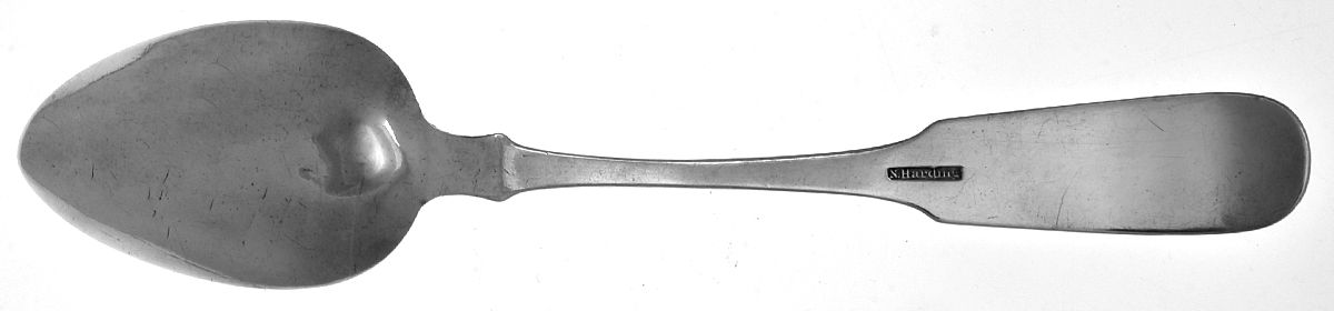 Coin Silver Flatware Tablespoon (Serving Spoon) by Newell Harding & Co-2