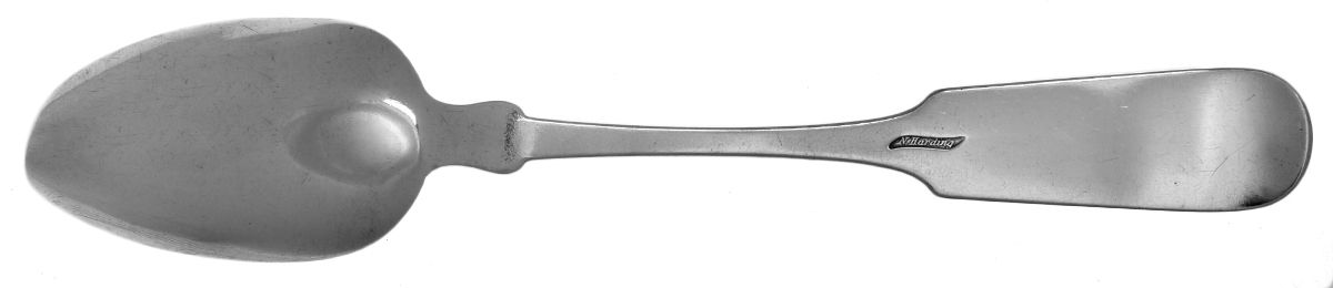 Coin Silver Flatware Tablespoon (Serving Spoon) by Newell Harding & Co-2