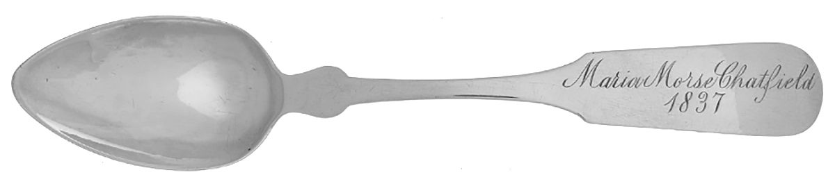 Coin Silver Flatware Teaspoon by Newell Harding & Co-1