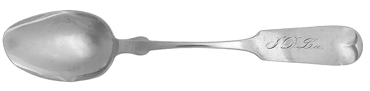 Coin Silver Flatware Tablespoon (Serving Spoon) by S Northrup and Stone-1