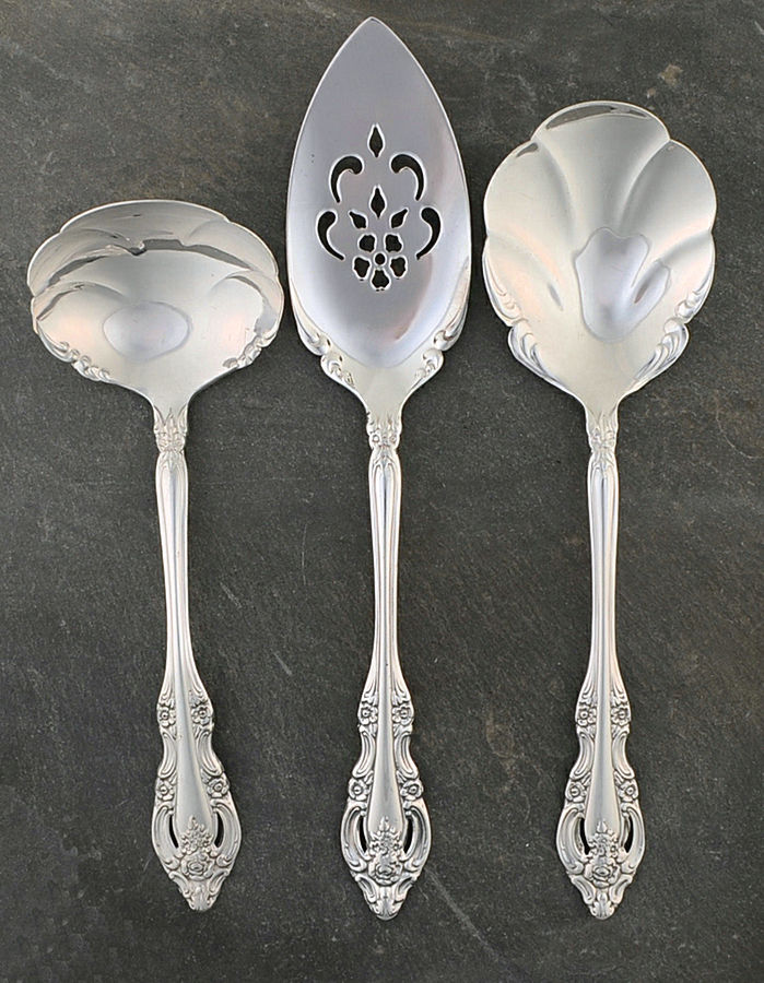 Oneida Silver Silver Artistry (Silverplate,1965) 3 Piece Completer Set