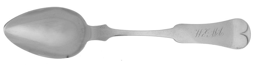 Coin Silver Flatware Tablespoon (Serving Spoon) by Clemens Oskamp-1