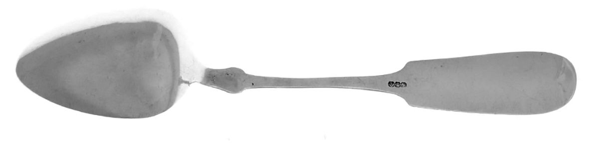 Coin Silver Flatware Tablespoon (Serving Spoon) by Philo Dubois-2