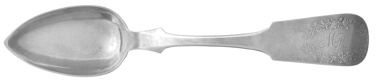 Coin Silver Flatware Teaspoon by P. Fries-1