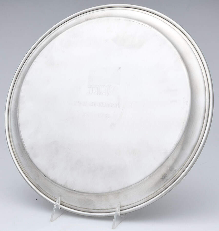 2061 (Pewter, Hollowware) 13" Round Tray by Preisner-3