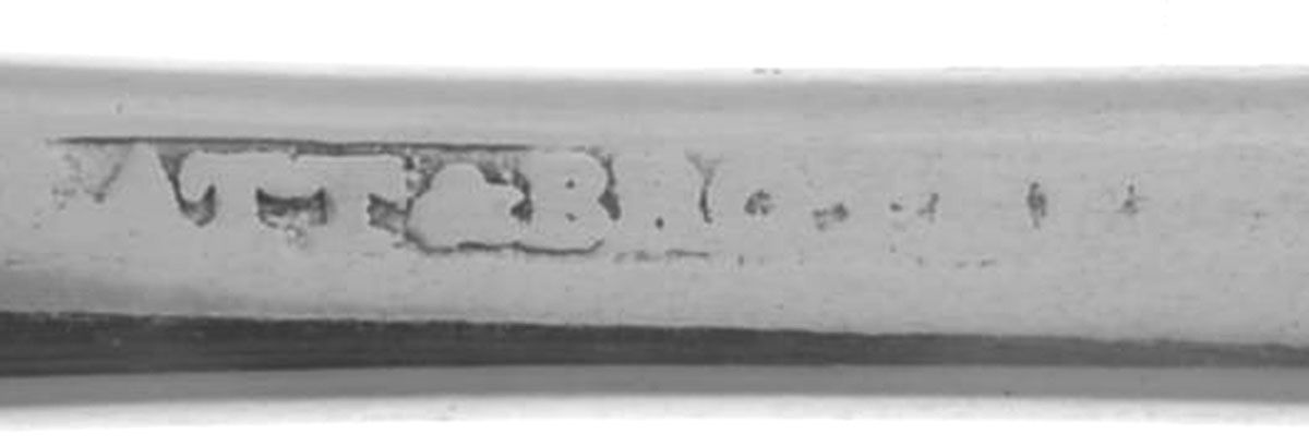 Coin Silver Flatware Sugar Shell Spoon by Palmer & Bachelder-3