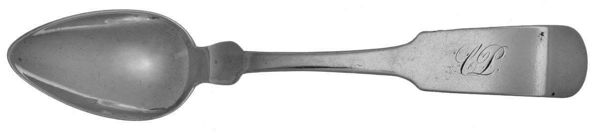 Coin Silver Flatware Teaspoon by Pliny Dickinson-1