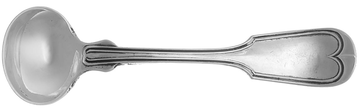 Coin Silver Flatware Master Salt Spoon by Philo B. Gilbert-1