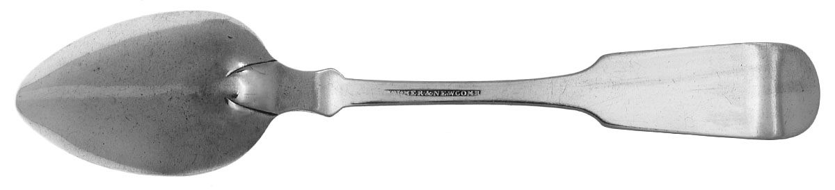 Coin Silver Flatware Teaspoon by Palmer and Newcomb-2