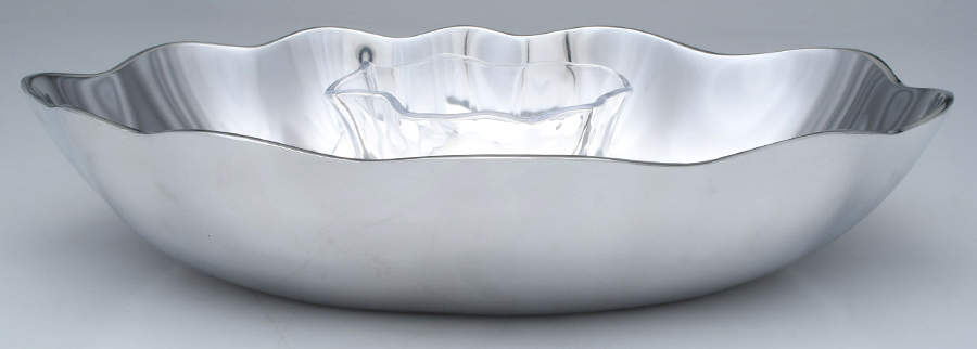 Portmeirion Floret (Hollowware) 2pc Chip & Dip Set with Glass Bowl