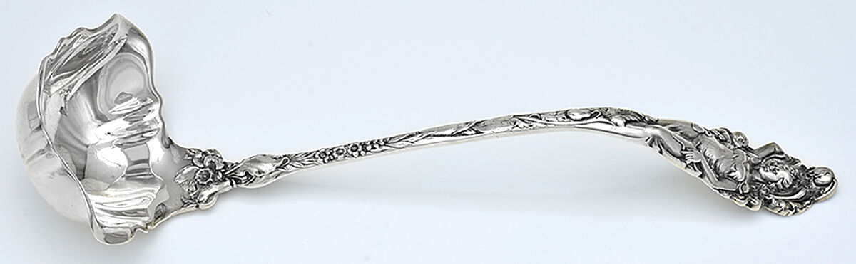 Love Disarmed (Sterling, 1899) Punch Ladle Solid Piece by Reed & Barton-1