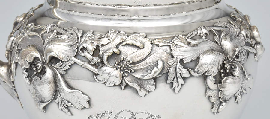 Les Cinq Fleurs (Sterling, Hollowware) Sterling Water Pitcher by Reed & Barton-3