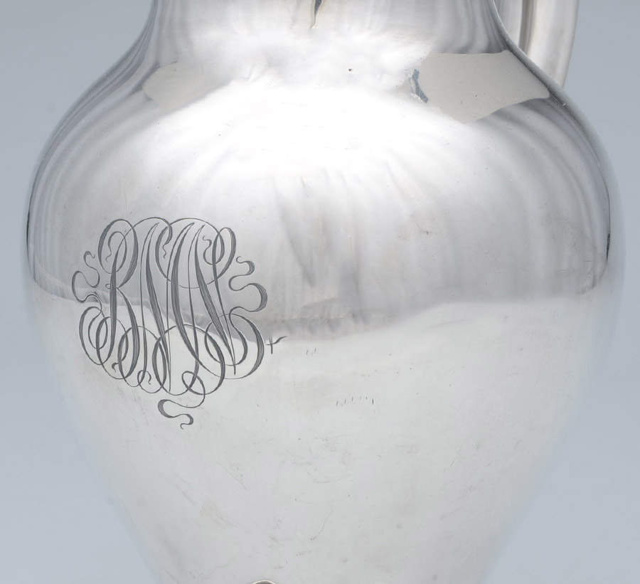 Les Cinq Fleurs (Sterling, Hollowware) Sterling Water Pitcher by Reed & Barton-5