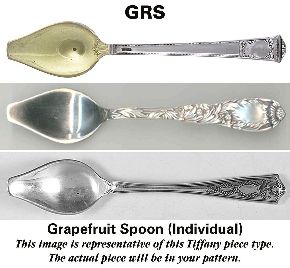 Tiffany & CO SILVER English King Gold (Str,1885,Gold Vermeil) Individual Grapefruit Spoon