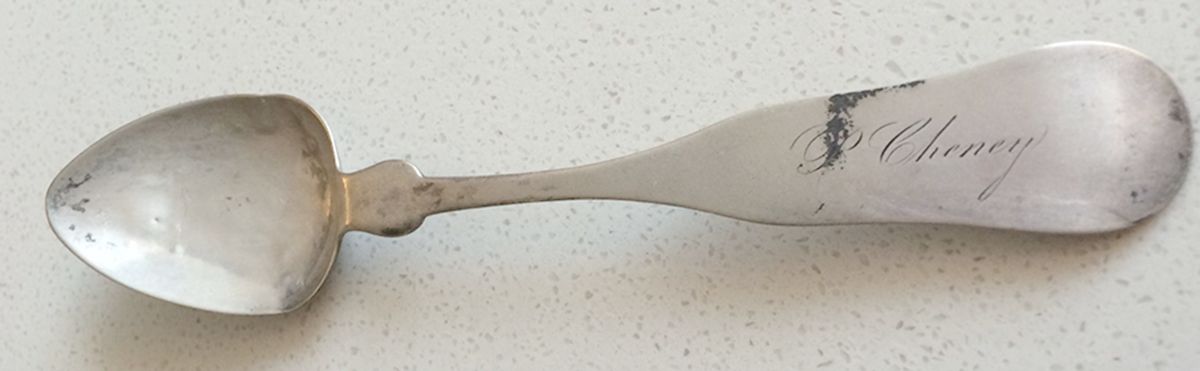 Coin Silver Flatware Teaspoon by Roswell H Bailey-4