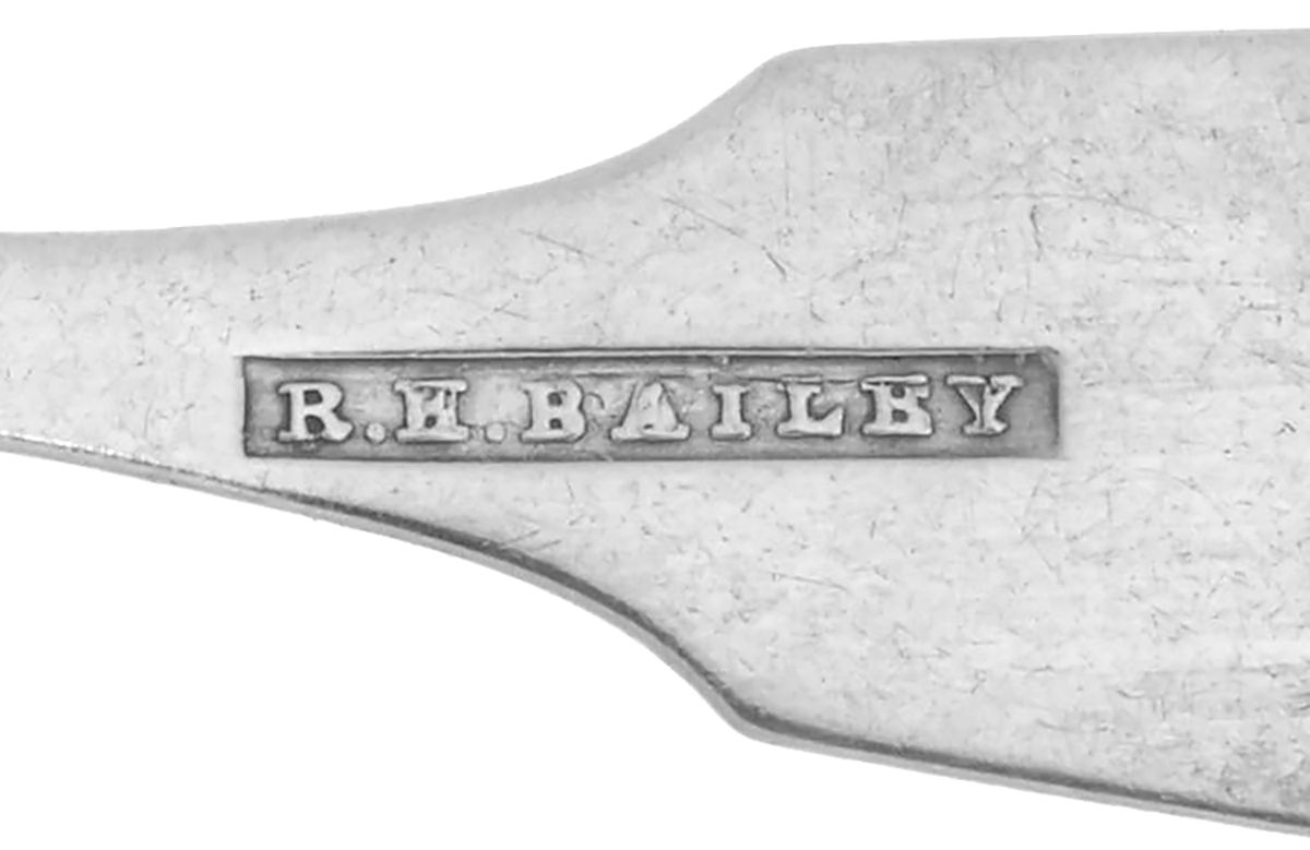 Coin Silver Flatware Teaspoon by Roswell H Bailey-3
