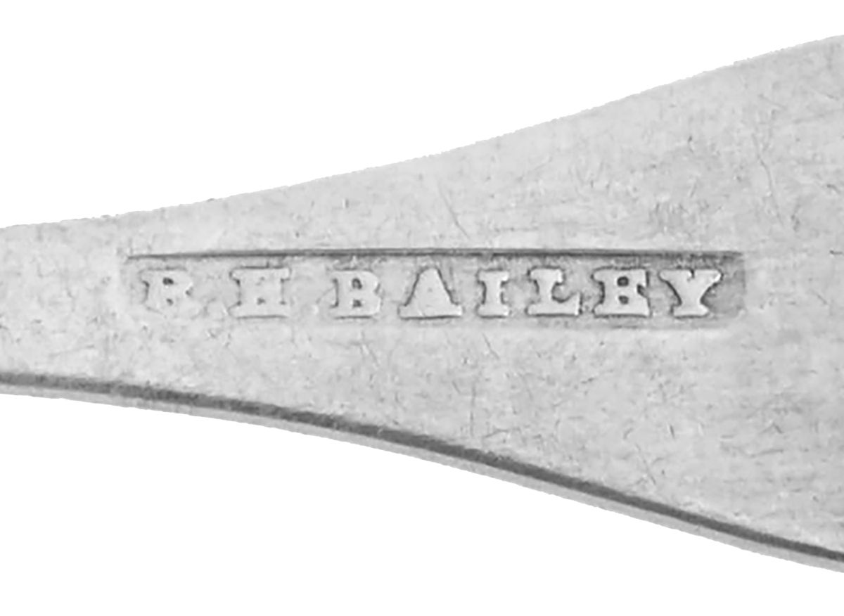 Coin Silver Flatware Teaspoon by Roswell H Bailey-3