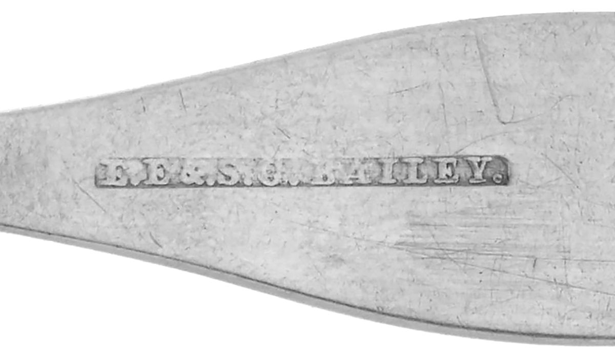 Coin Silver Flatware Teaspoon by Roswell H Bailey-3