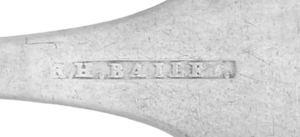 Coin Silver Flatware Teaspoon by Roswell H Bailey-3