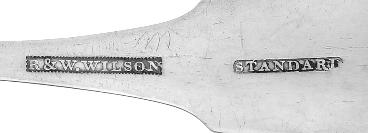 Coin Silver Flatware Tablespoon (Serving Spoon) by Robert & William Wilson-3