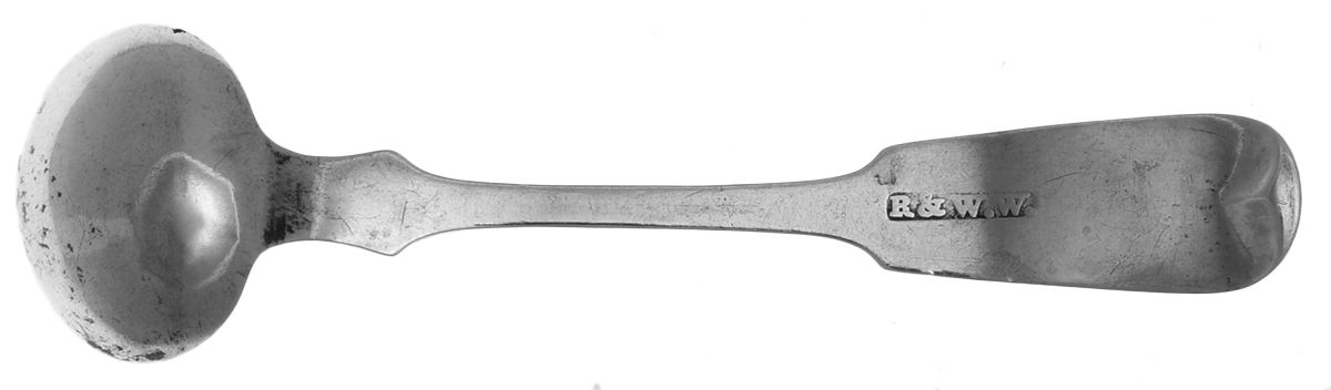 Coin Silver Flatware Master Salt Spoon by Robert & William Wilson-2